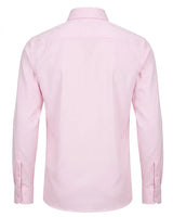 Camisa social masculina de manga comprida com botões - Rosa