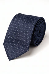 Gravata xadrez azul-marinho masculina