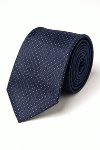 Gravata xadrez azul-marinho masculina