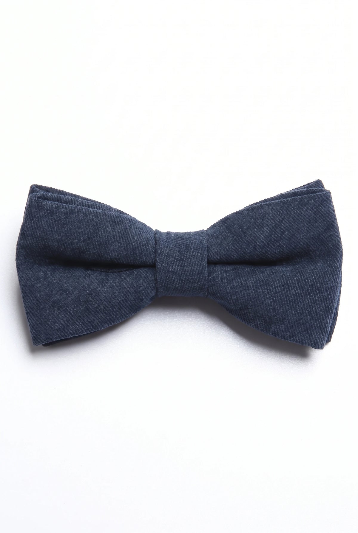 Gravata borboleta dupla azul-marinho masculina