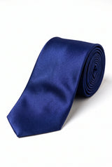 Conjunto de gravata azul marinho masculina