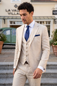 Conjunto de gravata azul marinho masculina