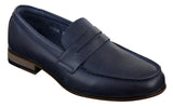 Mocassins masculinos de couro nobuck, estilo vintage retrô clássico.