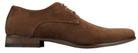 Sapatos masculinos casuais elegantes em camurça nobuck, nas cores azul marinho, marrom e preto.