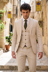 Gravata masculina de malha verde-oliva
