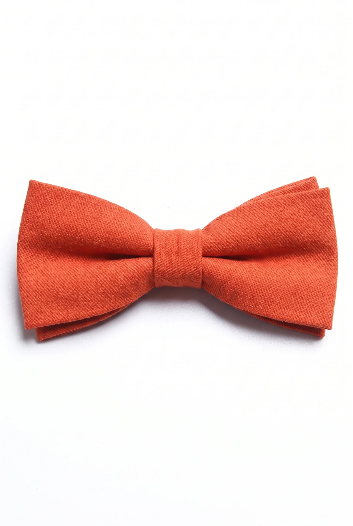 Gravata borboleta dupla laranja masculina