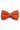 Gravata borboleta masculina laranja de tricô