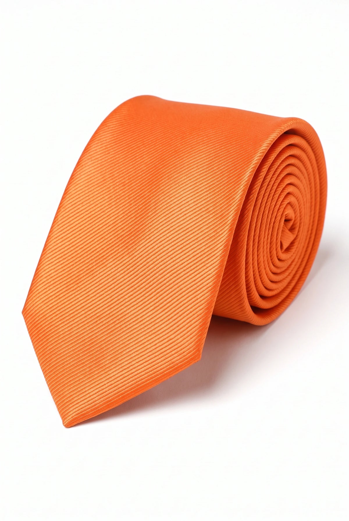Gravata Slim Masculina Laranja Vermelha
