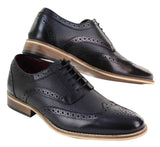 Sapatos Oxford masculinos com estampa moderna