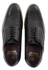 Sapatos Oxford masculinos com estampa moderna