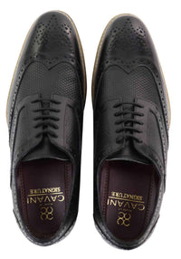Sapatos Oxford masculinos com estampa moderna