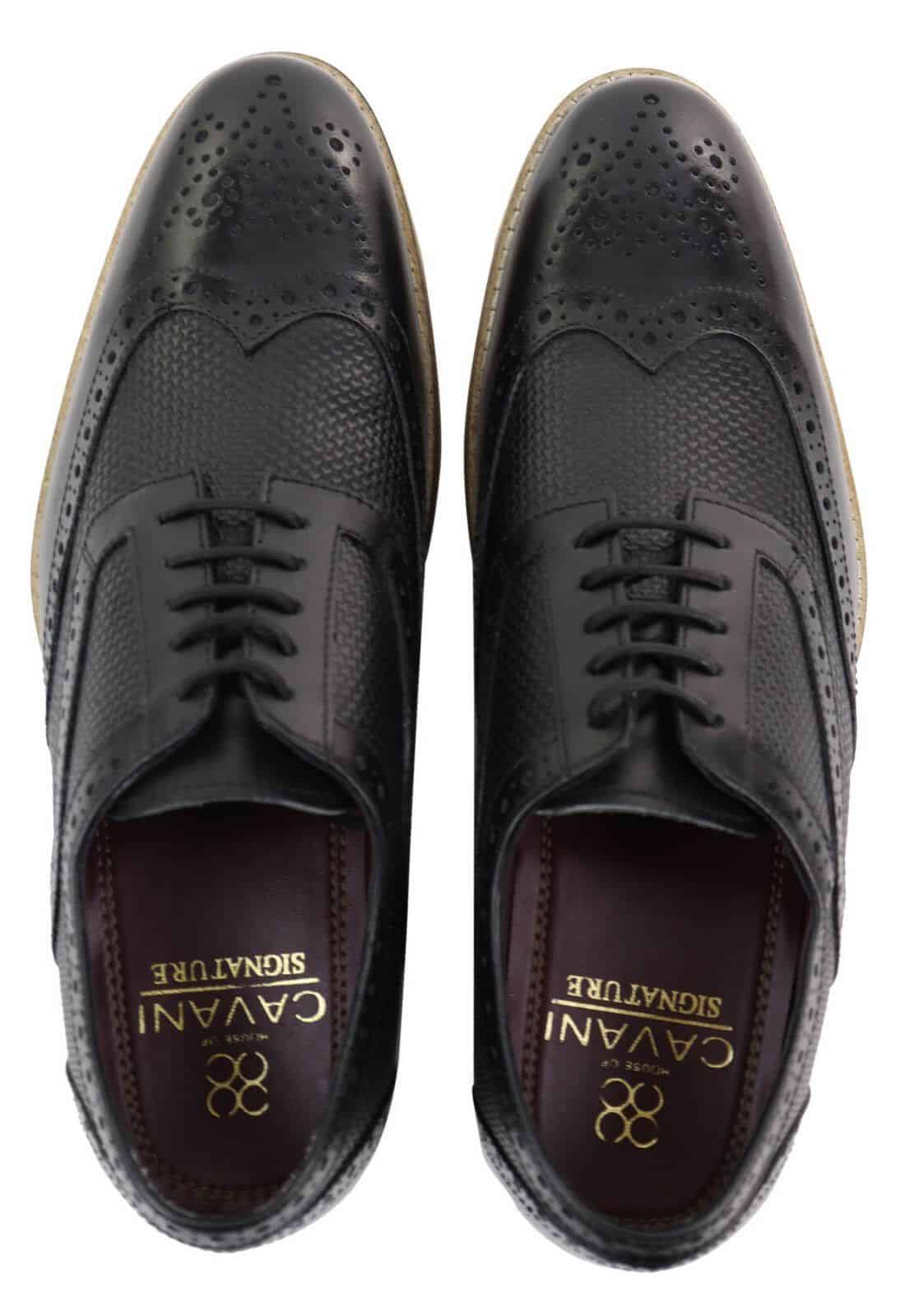 Sapatos Oxford masculinos com estampa moderna