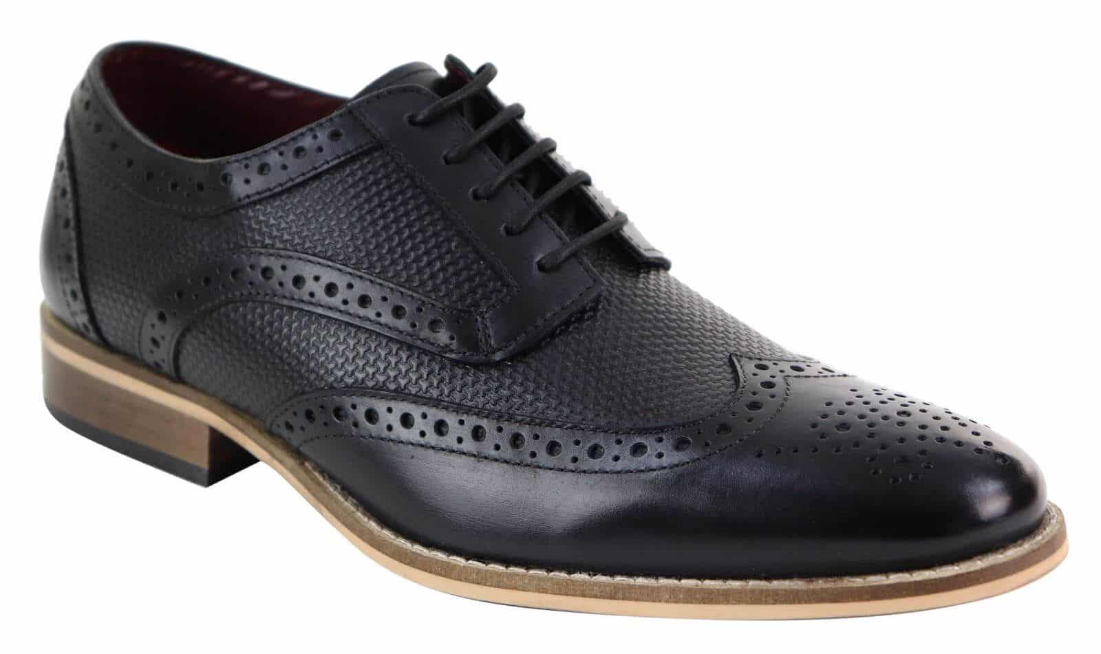 Sapatos Oxford masculinos com estampa moderna