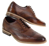 Sapatos Oxford masculinos com estampa moderna
