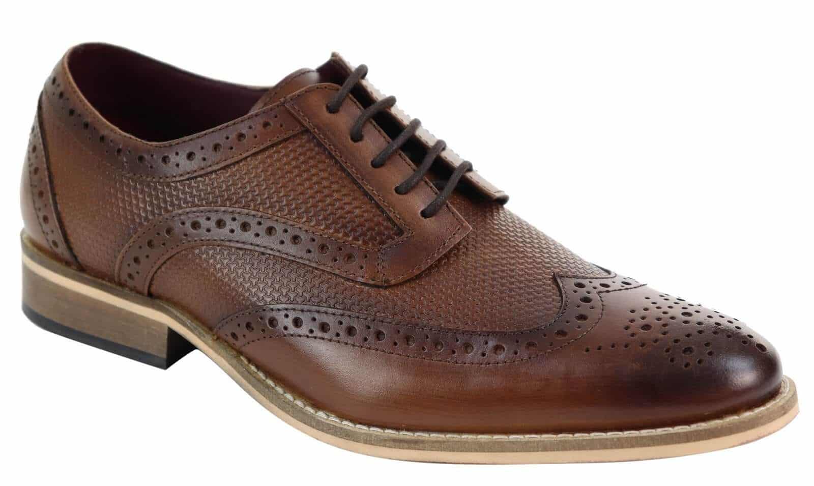 Sapatos Oxford masculinos com estampa moderna