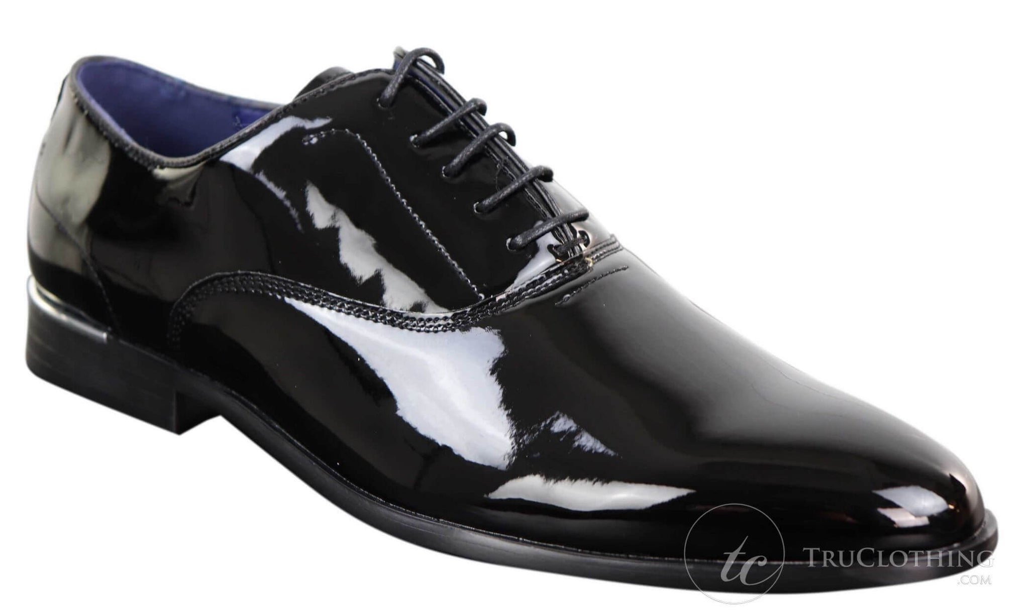 Sapatos sociais masculinos de verniz brilhante