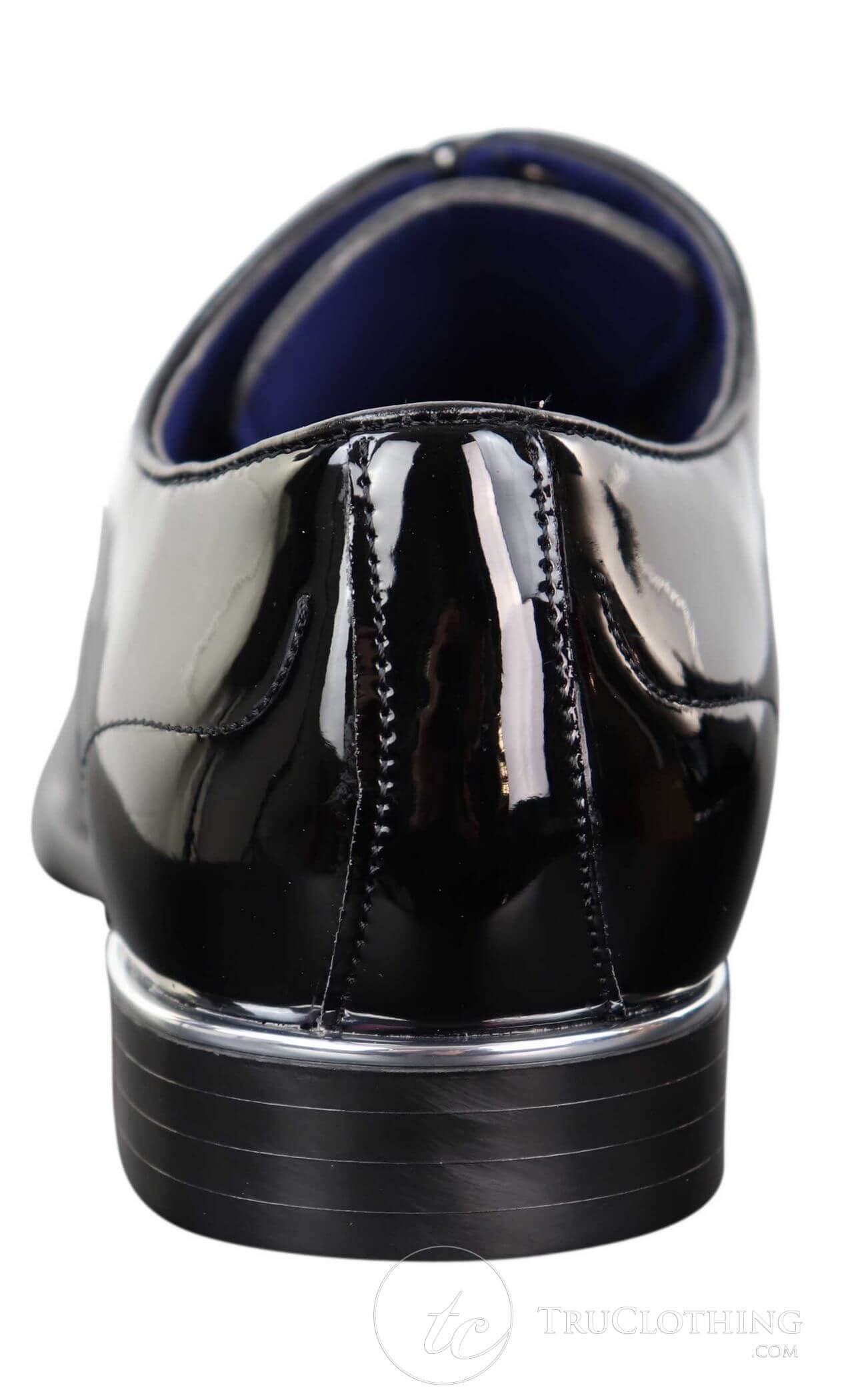 Sapatos sociais masculinos de verniz brilhante
