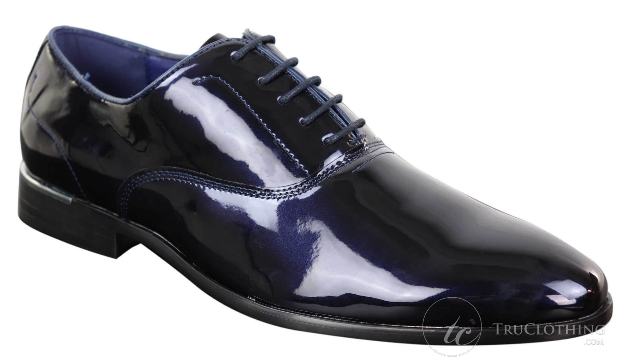 Sapatos sociais masculinos de verniz brilhante
