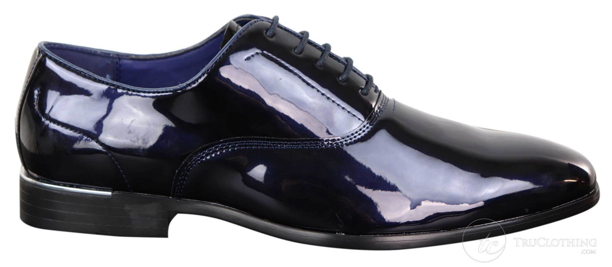 Sapatos sociais masculinos de verniz brilhante