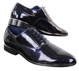 Sapatos sociais masculinos de verniz brilhante