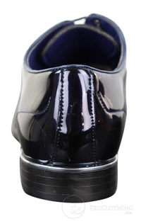 Sapatos sociais masculinos de verniz brilhante