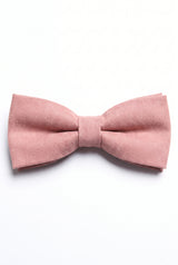 Gravata borboleta dupla rosa masculina