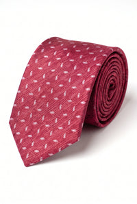 Gravata masculina rosa estampada