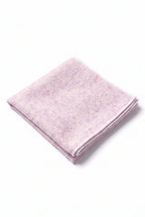 Lenço de bolso masculino em tweed rosa com mistura de lã.