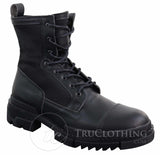 Botas de cano curto masculinas em couro PU