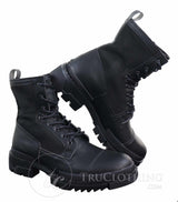 Botas de cano curto masculinas em couro PU