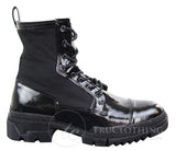 Botas de cano curto masculinas em couro PU