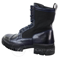 Botas de cano curto masculinas em couro PU