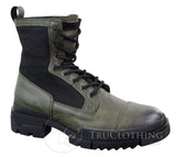 Botas de cano curto masculinas em couro PU