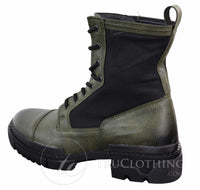 Botas de cano curto masculinas em couro PU
