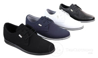 Sapatos masculinos casuais elegantes em couro PU