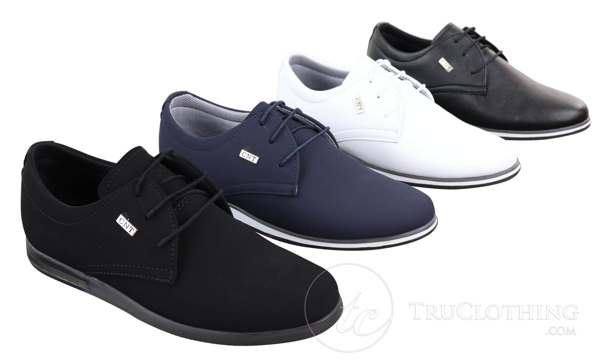 Sapatos masculinos casuais elegantes em couro PU