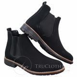Botas de camurça sintética para homem