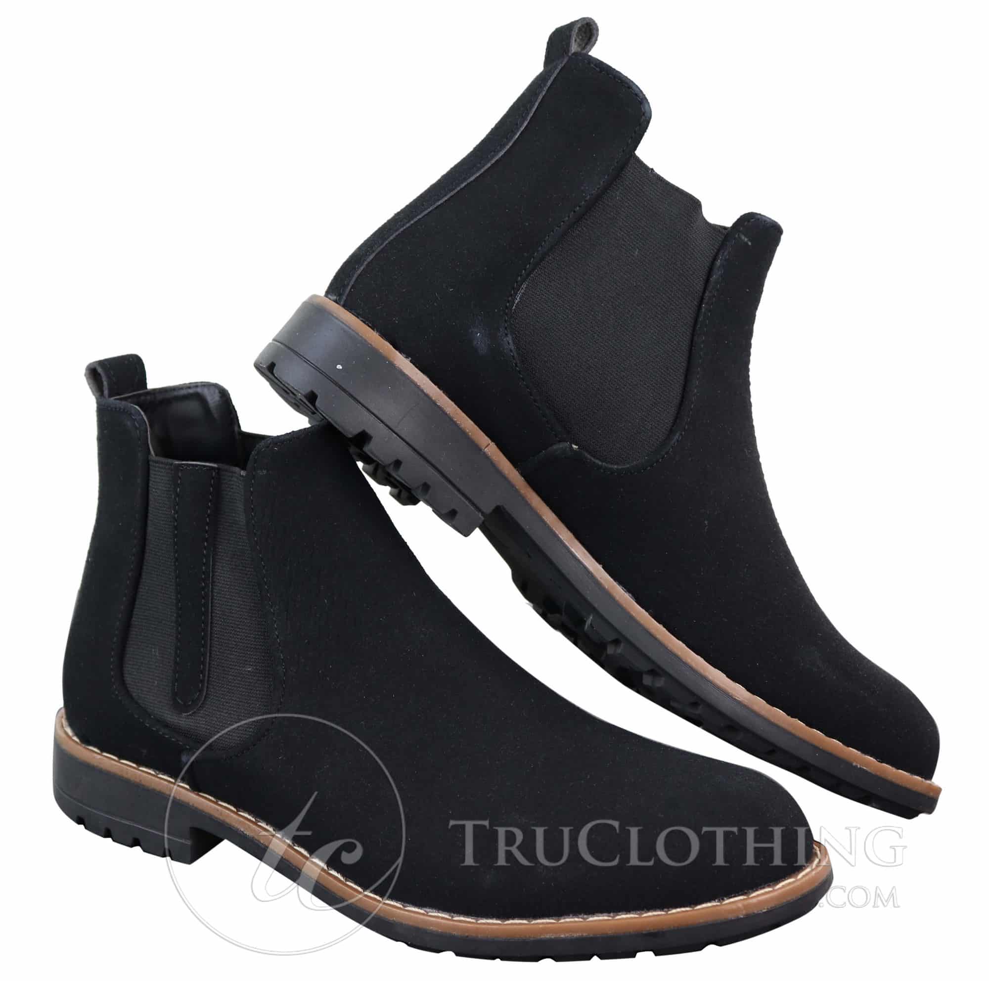Botas de camurça sintética para homem