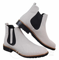 Botas de camurça sintética para homem