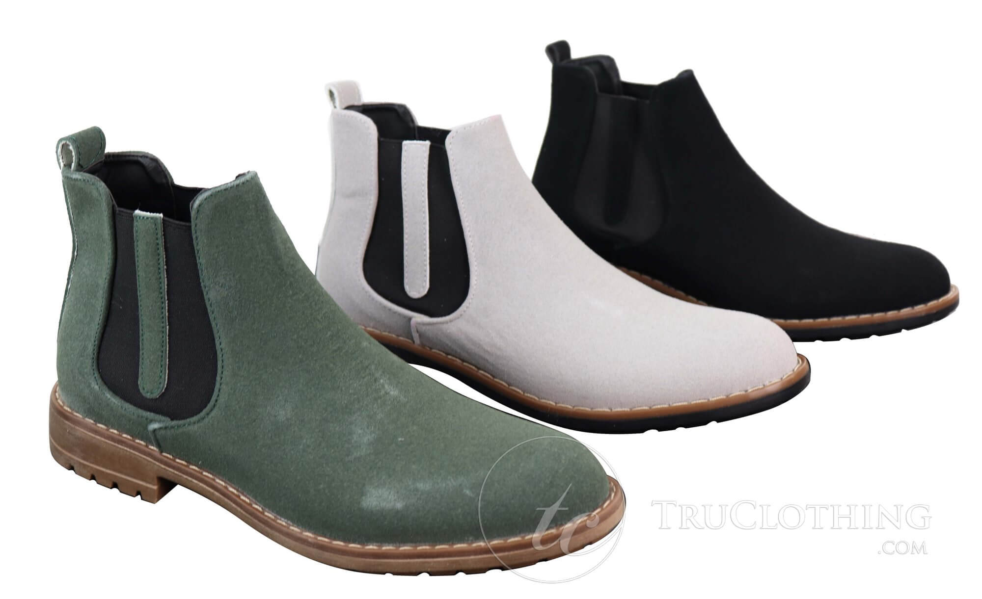 Botas de camurça sintética para homem