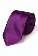 Conjunto de gravata roxa masculina