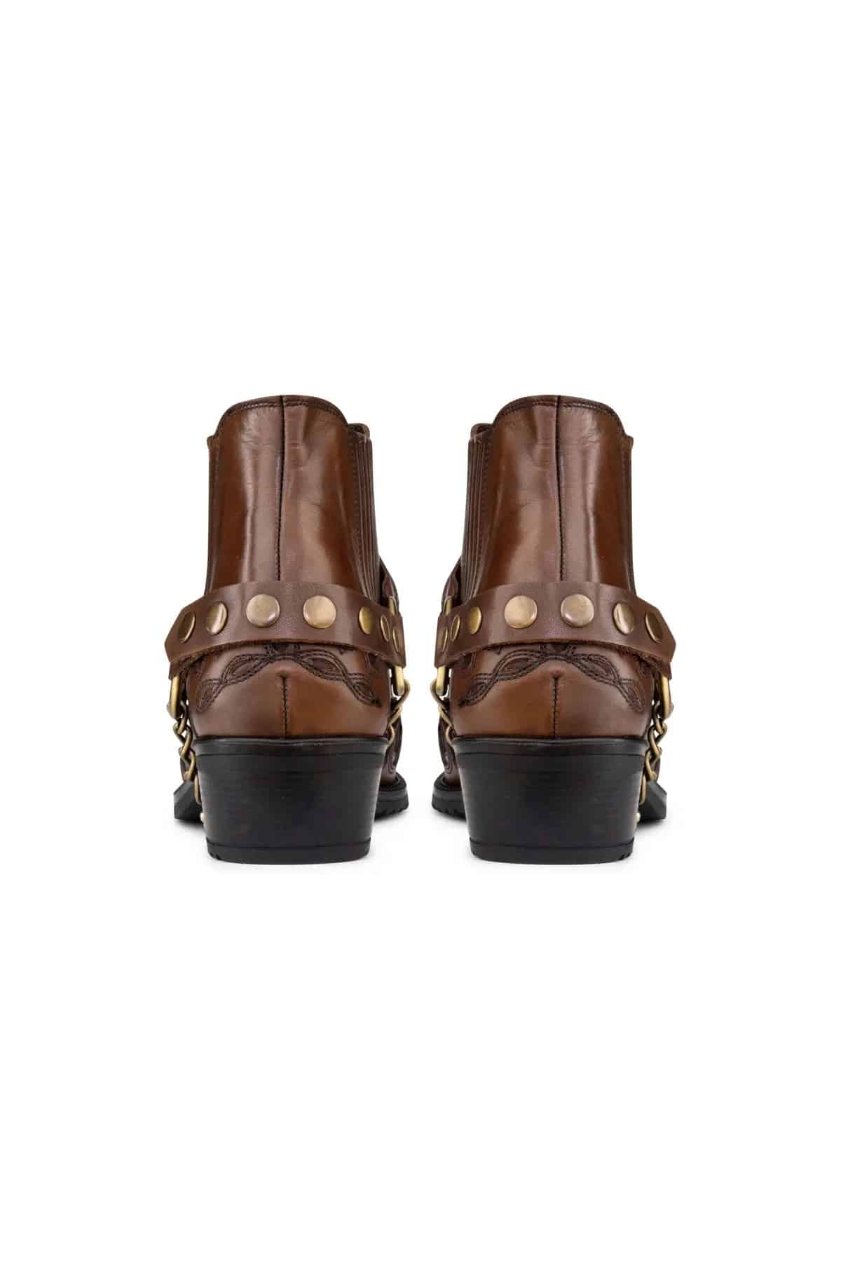 Botas de cowboy masculinas em couro legítimo com salto cubano