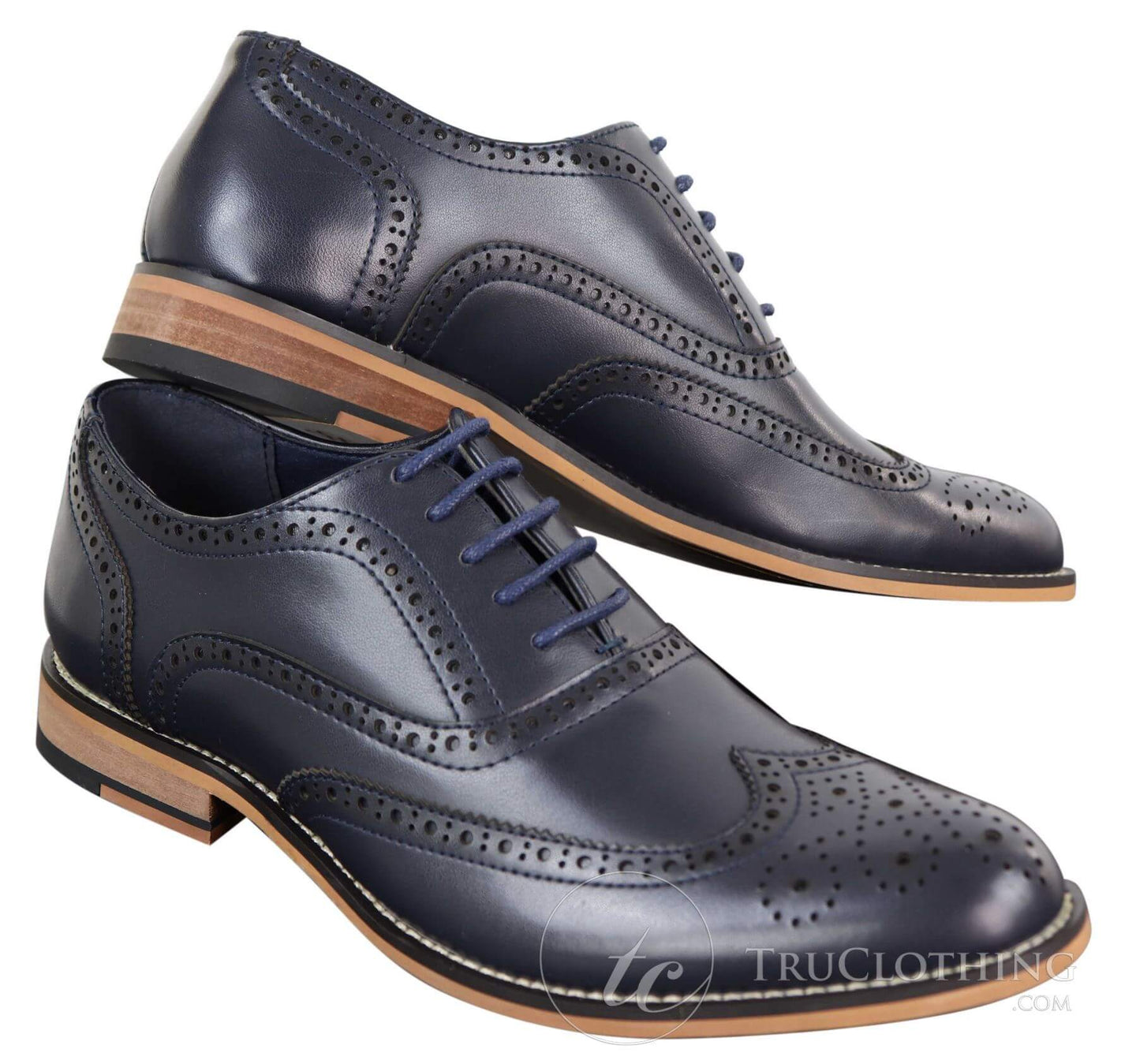 Sapatos masculinos Gatsby Brouge de couro legítimo com cadarço, estilo retrô vintage, elegantes e sofisticados.