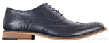 Sapatos masculinos Gatsby Brouge de couro legítimo com cadarço, estilo retrô vintage, elegantes e sofisticados.