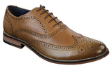 Sapatos masculinos Gatsby Brouge de couro legítimo com cadarço, estilo retrô vintage, elegantes e sofisticados.