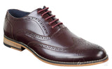 Sapatos masculinos Gatsby Brouge de couro legítimo com cadarço, estilo retrô vintage, elegantes e sofisticados.