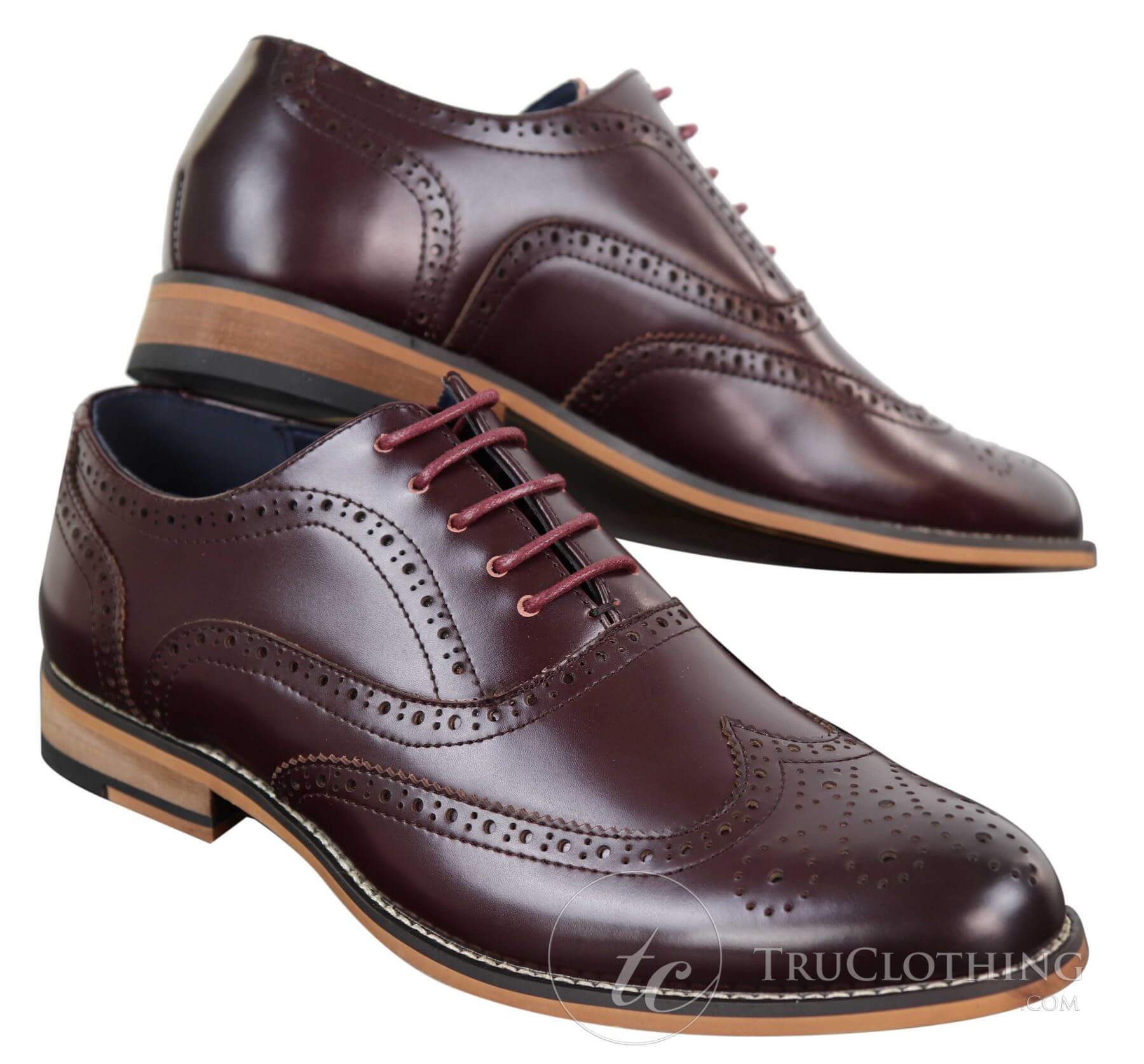 Sapatos masculinos Gatsby Brouge de couro legítimo com cadarço, estilo retrô vintage, elegantes e sofisticados.