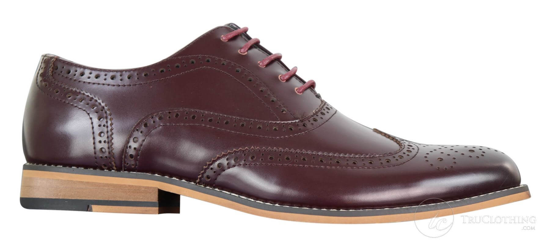 Sapatos masculinos Gatsby Brouge de couro legítimo com cadarço, estilo retrô vintage, elegantes e sofisticados.