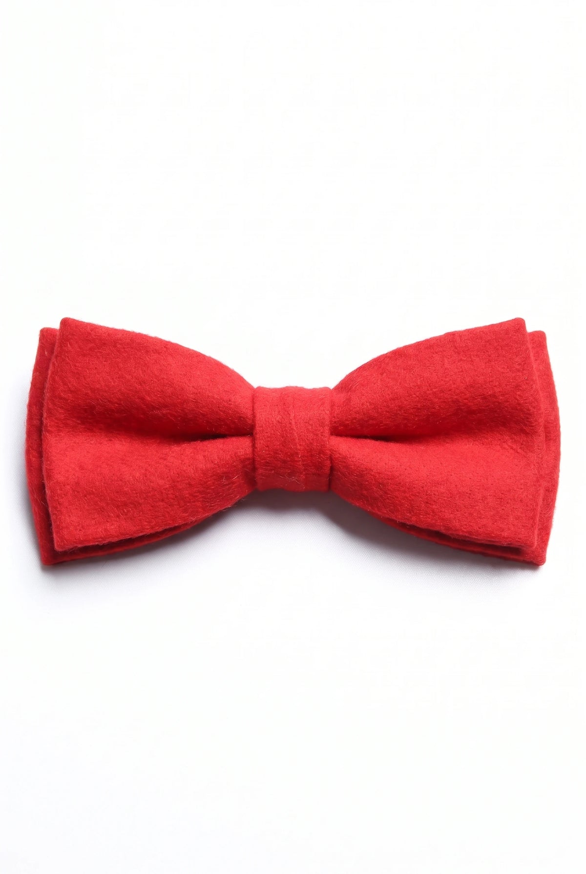 Gravata borboleta masculina de tweed vermelho
