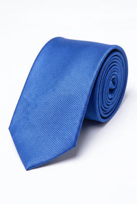 Gravata Slim Masculina Azul Royal de 6cm
